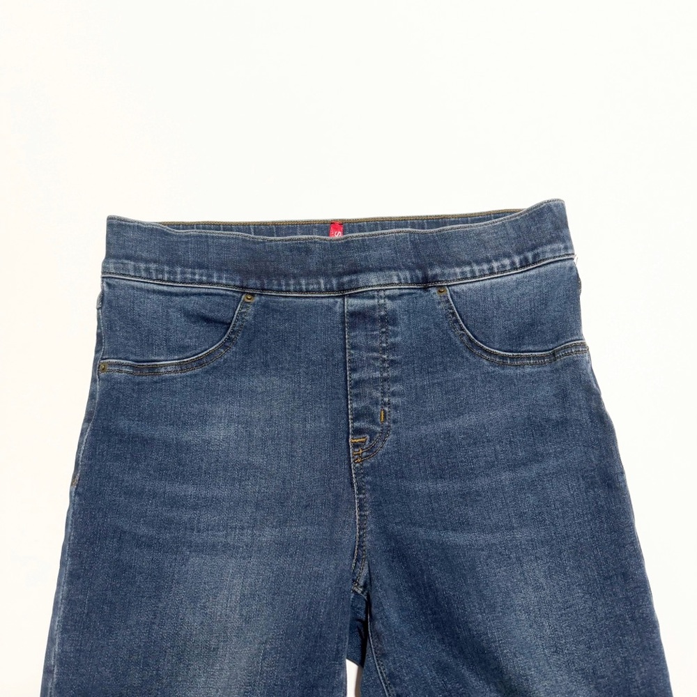 Spanx Distressed Medium Wash Jeggings - Picture 4 of 9